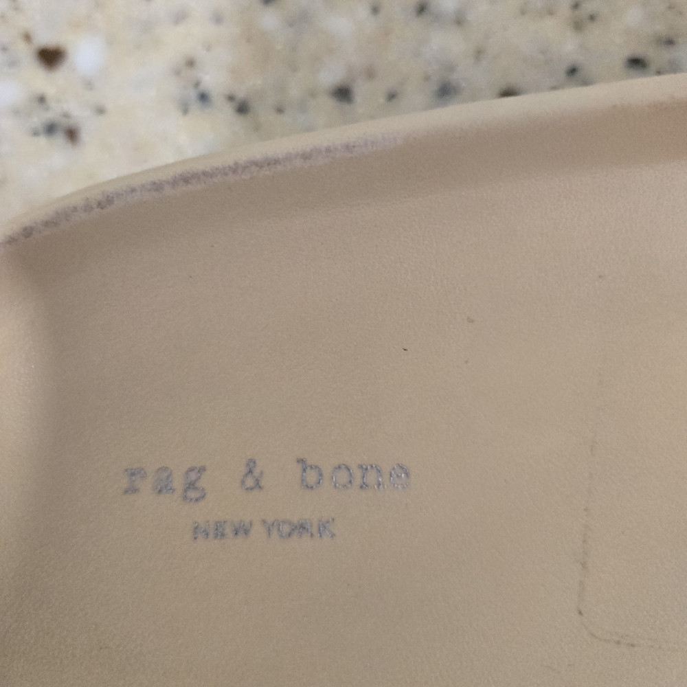 Rag & Bone White Woven Slide Sandals. Size 8 - Picture 6 of 6